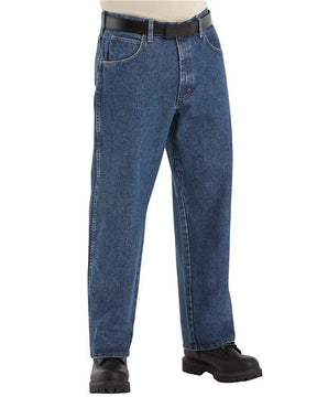 Bulwark Men's Stone Washed Loose Fit Denim Jean. PEJ6