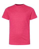 LAT Youth Fine Jersey Tee. 6101 - Vintage Hot Pink