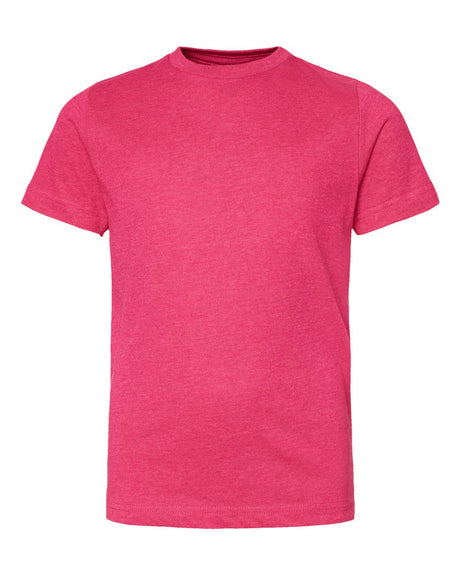 LAT Youth Fine Jersey Tee. 6101 - Vintage Hot Pink