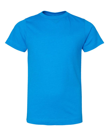 LAT Youth Fine Jersey Tee. 6101 - Vintage Turquoise