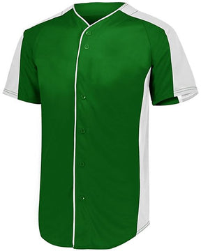Augusta Sportswear Men's Full Button Baseball Jersey. 1655