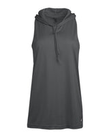 Badger Women's B-Core Racerback Hooded Tank Top. 4111 - Graphite