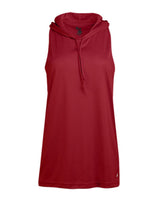 Badger Women's B-Core Racerback Hooded Tank Top. 4111 - Red