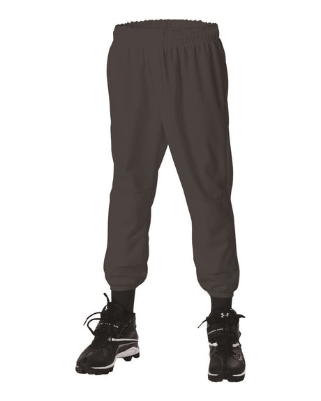 Alleson Athletic Men's Pull-Up Baseball Pants. 604PDK2 - Black