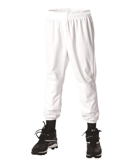 Alleson Athletic Men's Pull-Up Baseball Pants. 604PDK2 - White