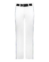 Alleson Athletic Men's Baseball Pants With Braid. 605WLB - White/ Royal