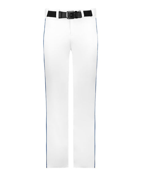 Alleson Athletic Men's Baseball Pants With Braid. 605WLB - White/ Royal