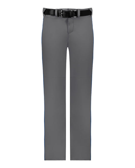 Alleson Athletic Men's Baseball Pants With Braid. 605WLB - Charcoal/ Royal