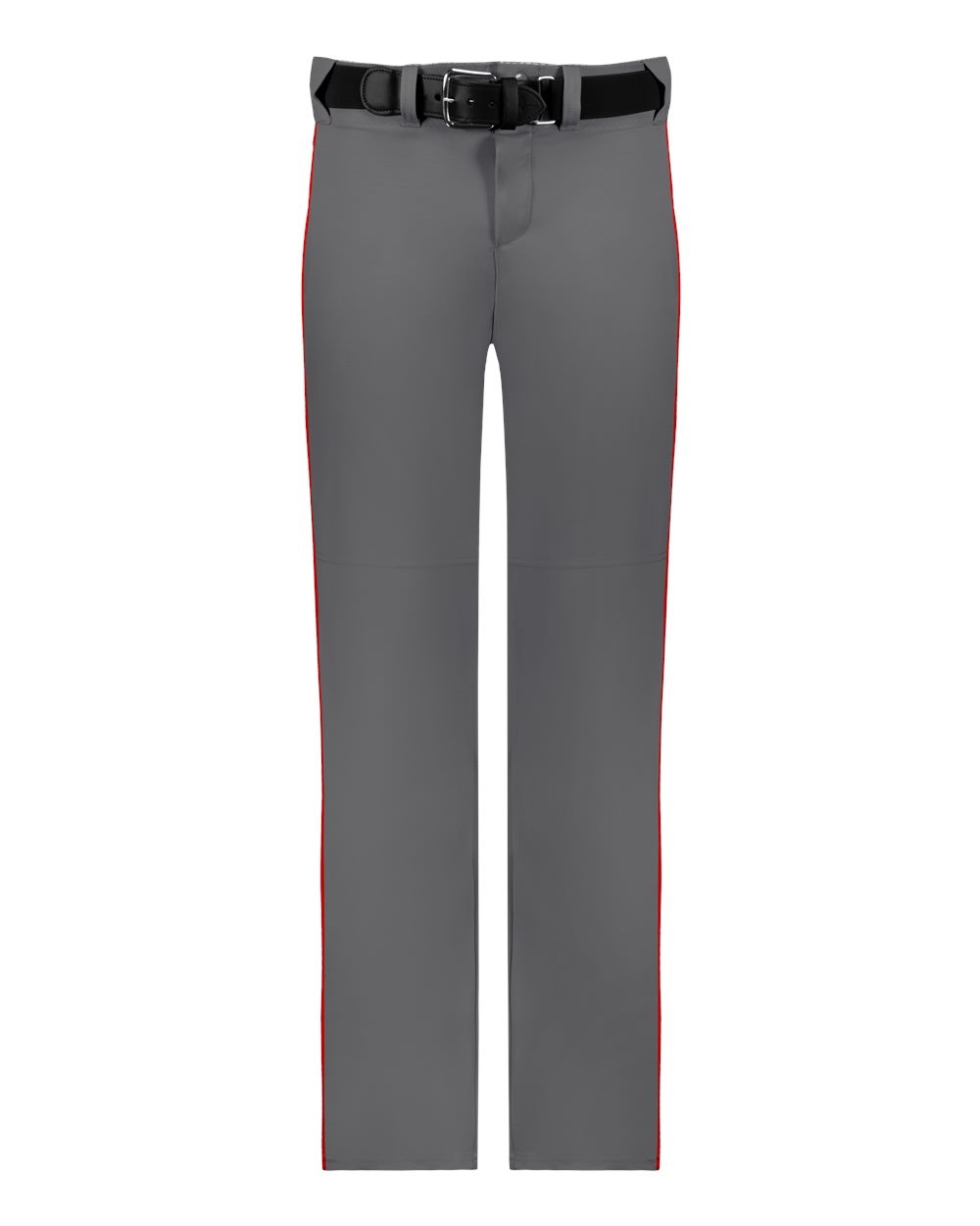 Alleson Athletic Men's Baseball Pants With Braid. 605WLB - Charcoal/ Red