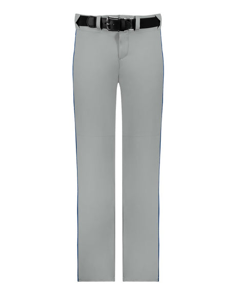 Alleson Athletic Men's Baseball Pants With Braid. 605WLB - Grey/ Royal