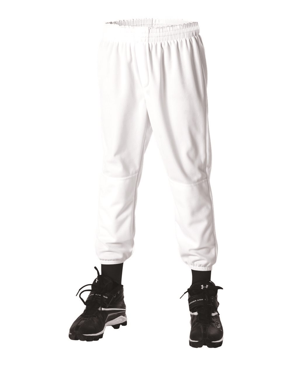 Alleson Athletic Youth Pull-Up Baseball Pants. LLBDK2 - White