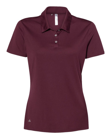 Adidas Women's Performance Polo. A231 - Maroon