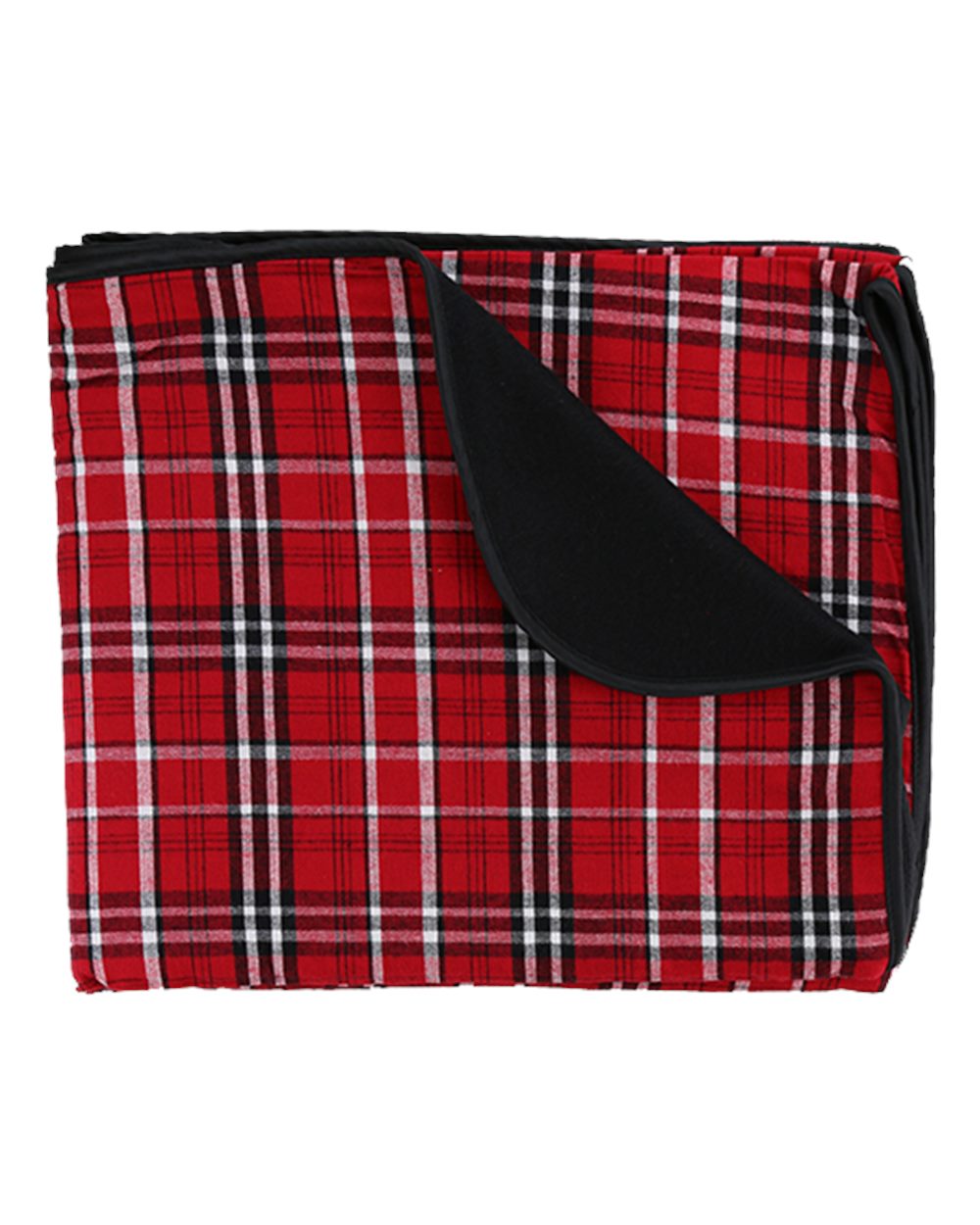 Boxercraft Flannel Blanket. FB250 - Red/ Black