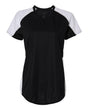 Augusta Sportswear Women's Cutter Jersey. 1522 - Black/ White