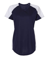 Augusta Sportswear Women's Cutter Jersey. 1522 - Navy/ White
