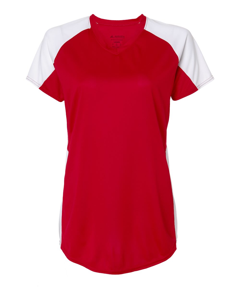 Augusta Sportswear Women's Cutter Jersey. 1522 - Red/ White