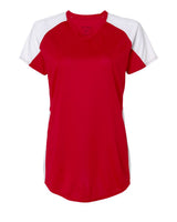 Augusta Sportswear Women's Cutter Jersey. 1522 - Red/ White