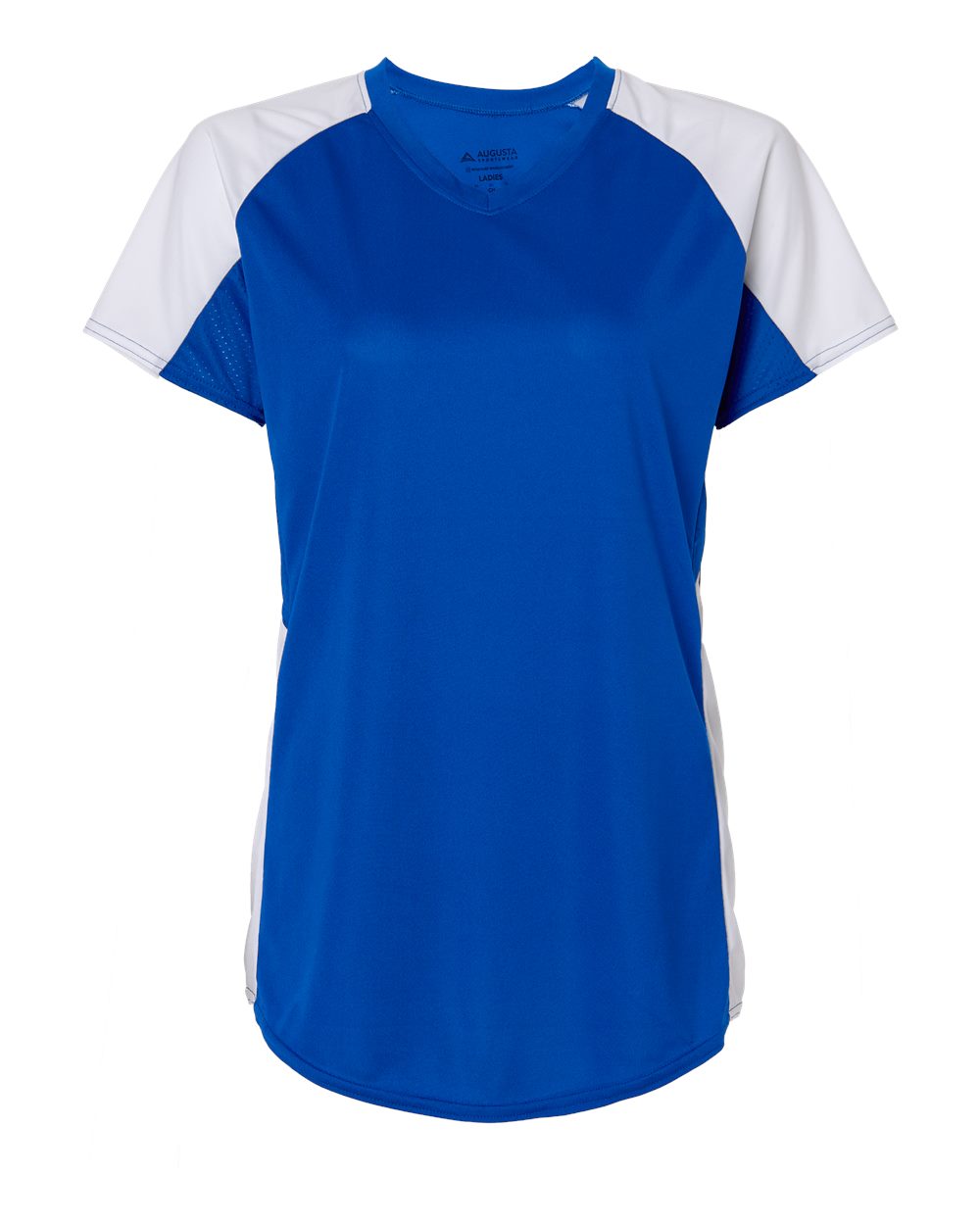 Augusta Sportswear Women's Cutter Jersey. 1522 - Royal/ White