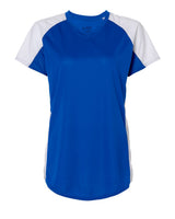 Augusta Sportswear Women's Cutter Jersey. 1522 - Royal/ White