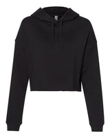 Independent Trading Co. Women’s Lightweight Crop Hooded Sweatshirt. AFX64CRP - Black