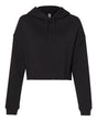 Independent Trading Co. Women’s Lightweight Crop Hooded Sweatshirt. AFX64CRP - Black