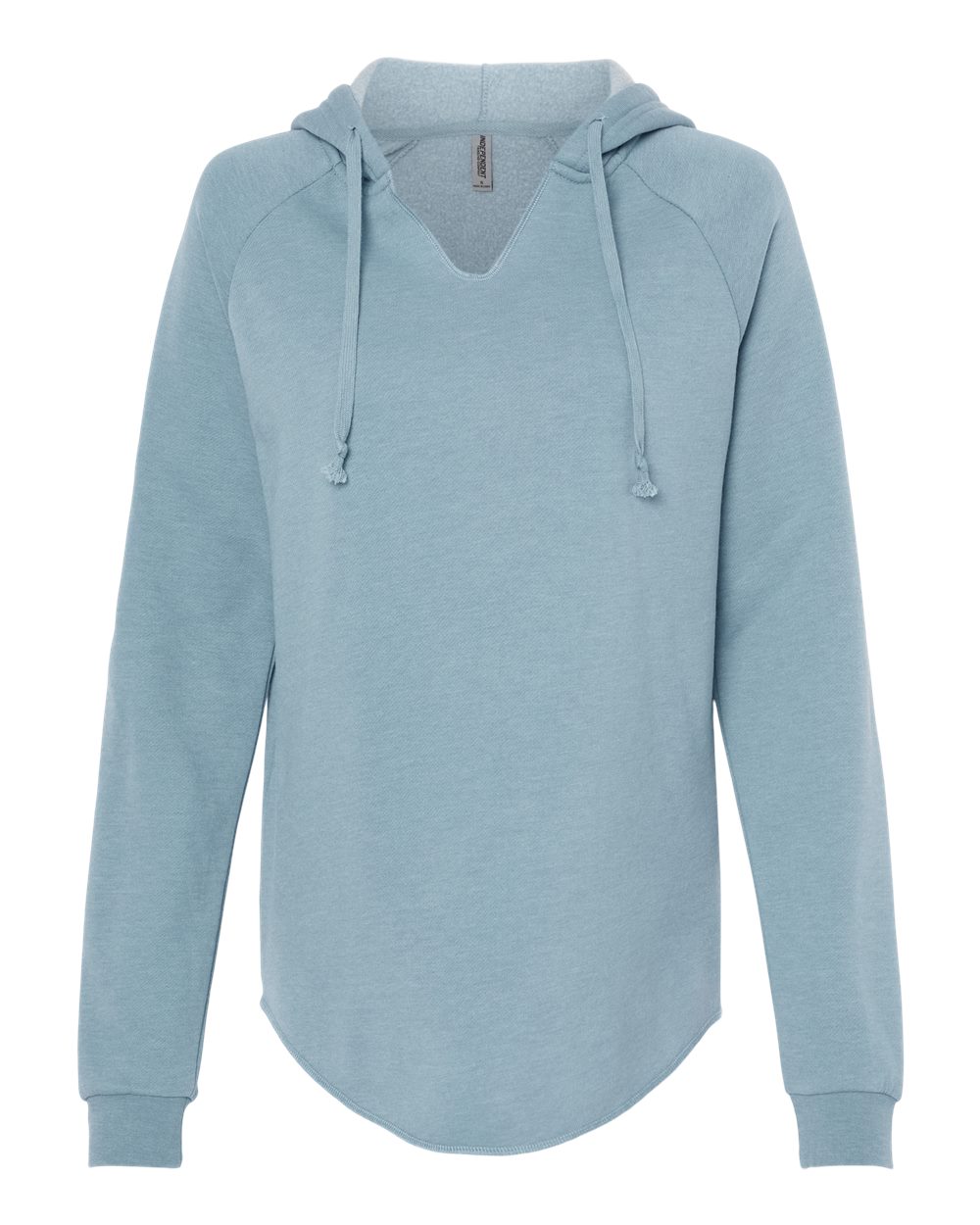 Independent Trading Co. Women’s Lightweight California Wave Wash Hooded Sweatshirt. PRM2500 - Misty Blue