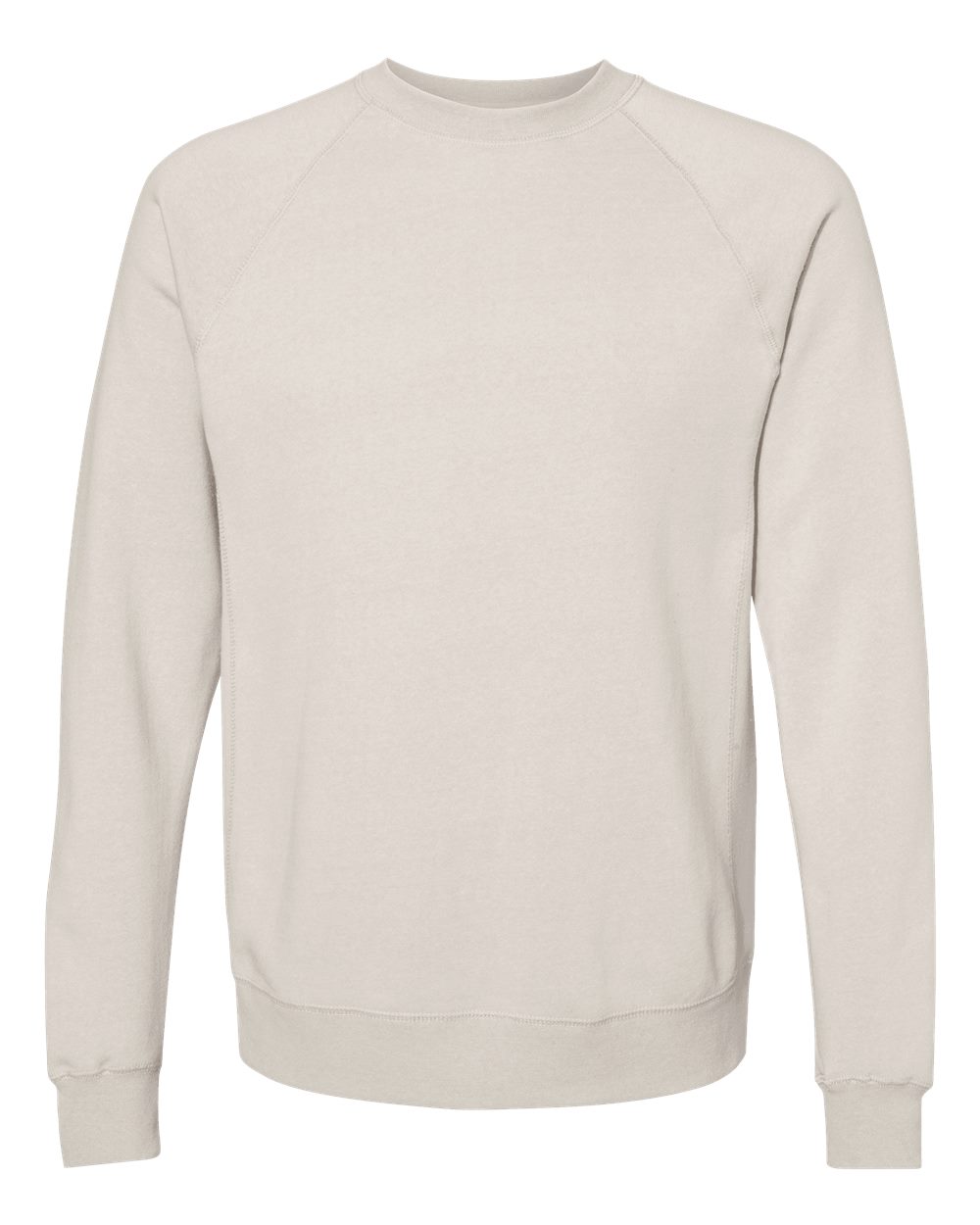 Independent Trading Co. Unisex Special Blend Raglan Crewneck Sweatshirt. PRM30SBC - Stone Heather