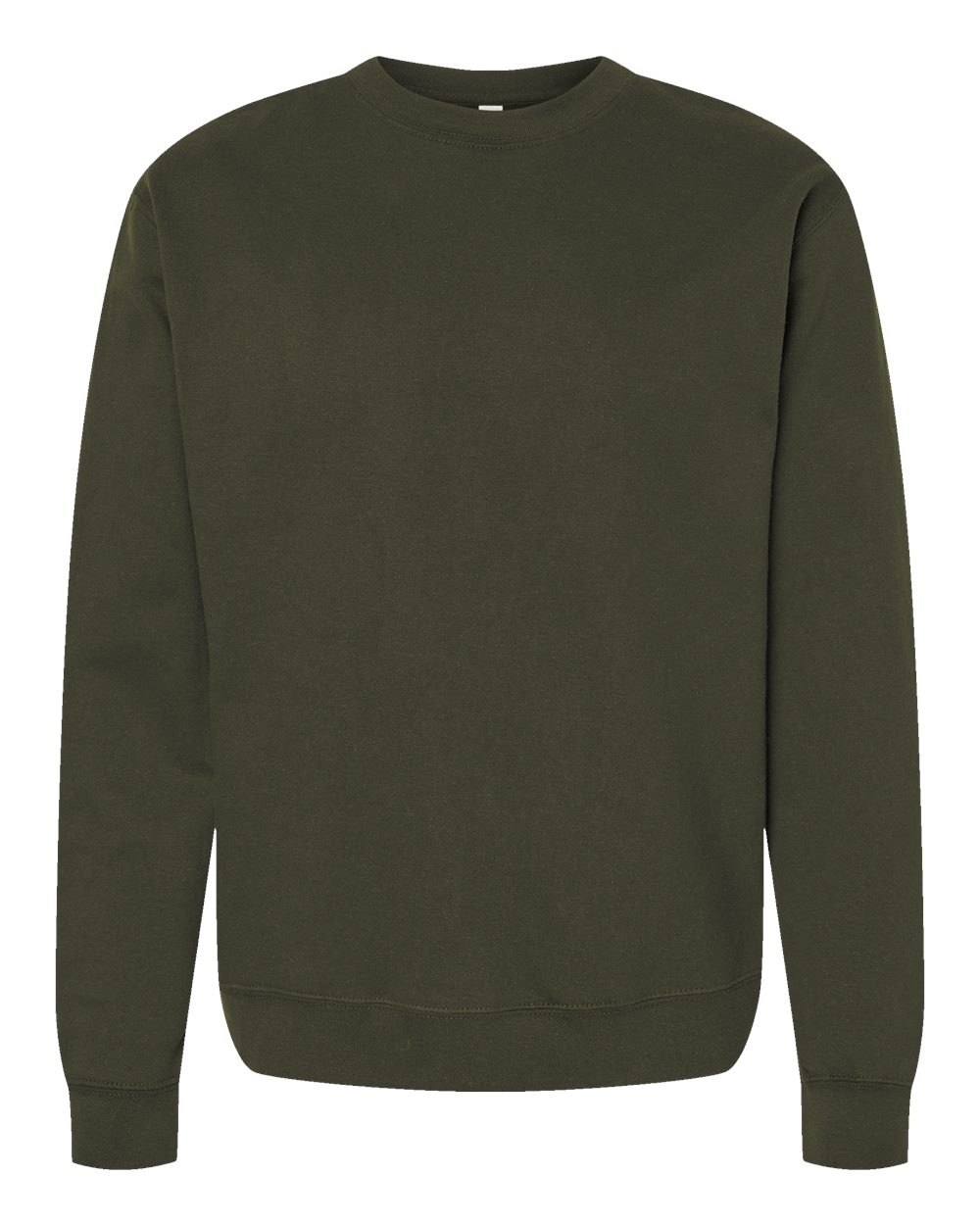 Independent Trading Co. Unisex Midweight Crewneck Sweatshirt. SS3000 - Army