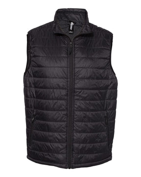Independent Trading Co. Men's Puffer Vest. EXP120PFV - Black