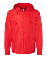 Independent Trading Co. Men's Lightweight Windbreaker Full-Zip Jacket. EXP54LWZ - Red