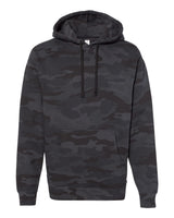 Independent Trading Co. Unisex Heavyweight Hooded Sweatshirt. IND4000 - Black Camo