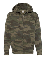 Independent Trading Co. Unisex Heavyweight Full-Zip Hooded Sweatshirt. IND4000Z - Forest Camo