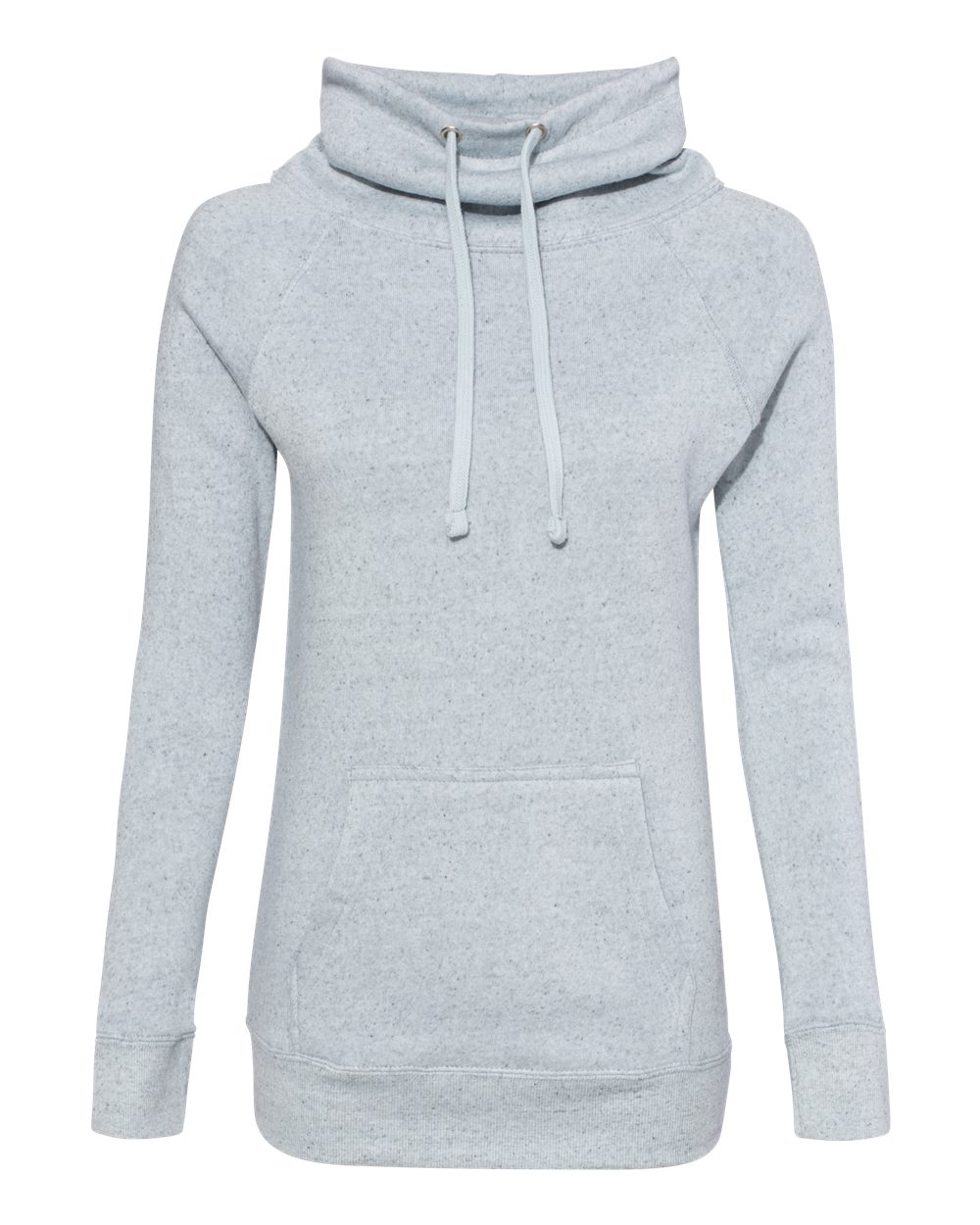MV Sport Women’s Space-Dyed Cowl Neck Sweatshirt. W20155 - Light Blue