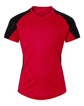 Augusta Sportswear Girls' Cutter Jersey. 1523 - Red/ Black