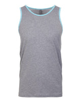 Next Level Unisex Cotton Tank. 3633 - Heather Grey/ Cancun