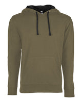 Next Level Unisex Laguna Hoodie Sweatshirt. 9301 - Military Green/ Black
