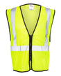 Kishigo Unisex Zippered Mesh Economy Class 2 Vest. 1547-1548 - Lime