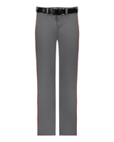 Alleson Athletic Youth Baseball Pants With Braid. 605WLBY - Charcoal/ Red