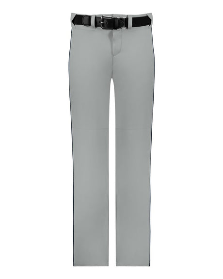 Alleson Athletic Youth Baseball Pants With Braid. 605WLBY - Grey/ Navy