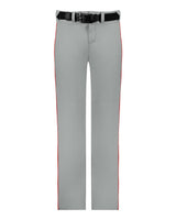 Alleson Athletic Youth Baseball Pants With Braid. 605WLBY - Grey/ Red