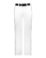 Alleson Athletic Youth Baseball Pants With Braid. 605WLBY - White/ Black