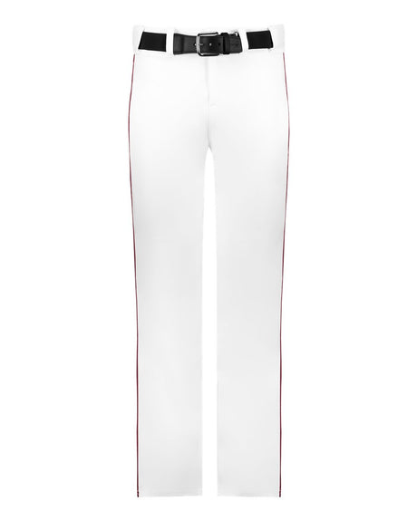 Alleson Athletic Youth Baseball Pants With Braid. 605WLBY - White/ Maroon