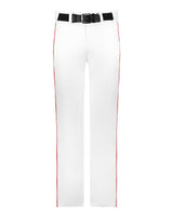 Alleson Athletic Youth Baseball Pants With Braid. 605WLBY - White/ Red