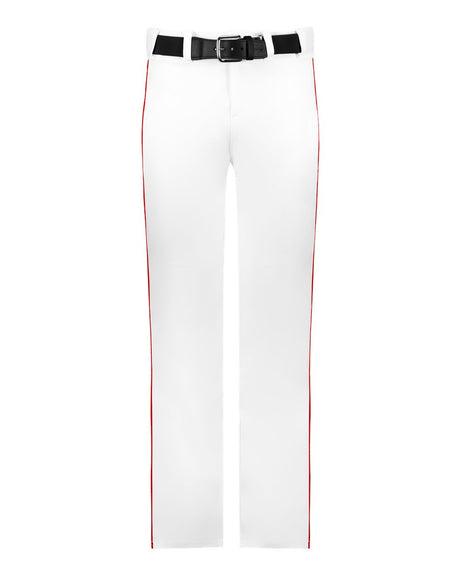 Alleson Athletic Youth Baseball Pants With Braid. 605WLBY - White/ Red