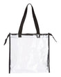 OAD OAD Clear Zippered Tote with Full Gusset. OAD5006 - Black