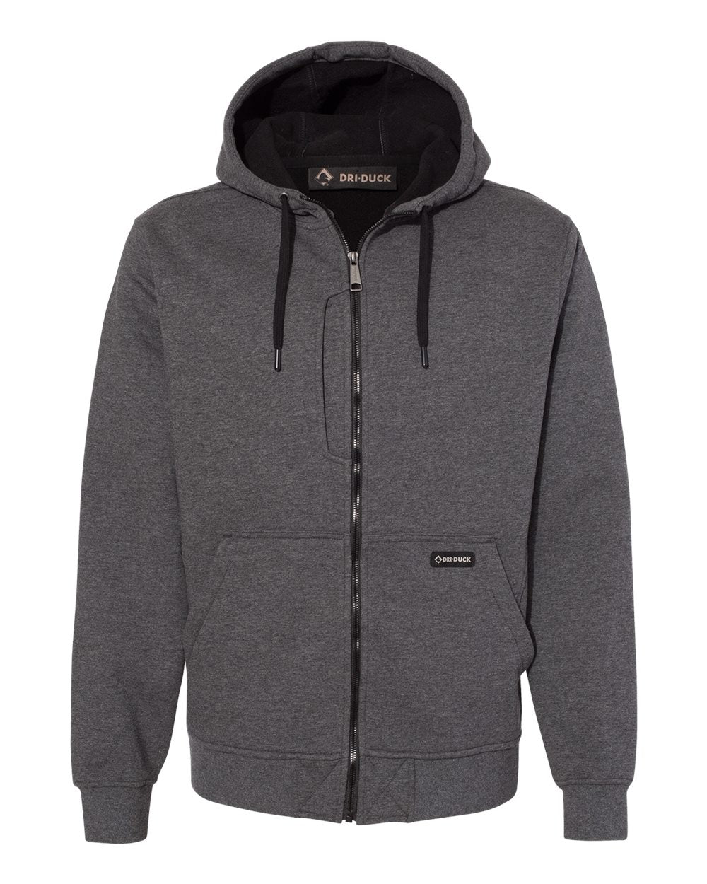DRI DUCK Men's Bateman Bonded Power Fleece 2.0 Full-Zip Jacket. 7040 - Dark Oxford