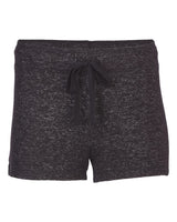 Boxercraft Women's Cuddle Fleece Shorts. L11 - Black Heather