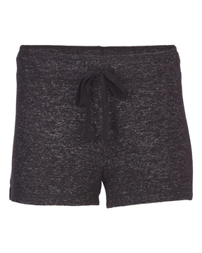 Boxercraft Women's Cuddle Fleece Shorts. L11 - Black Heather