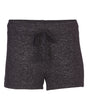 Boxercraft Women's Cuddle Fleece Shorts. L11 - Black Heather