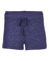 Boxercraft Women's Cuddle Fleece Shorts. L11 - Navy Heather